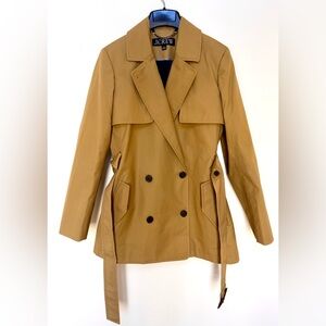 NWOT J.Crew Cropped Icon Trench Coat - sz 2